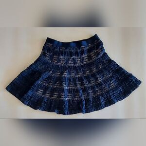 MAX EDITION Women Lace Floral Navy Blue Size XLarge Skirt Casual Officewear Boho